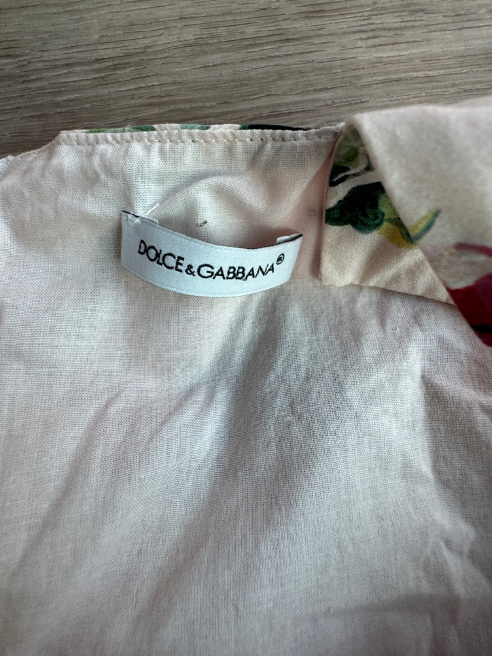 Dolce & Gabbana Girls' Pink Rose Butterly Print Cotton Sundress Sz 11/12 - Picture 11 of 14